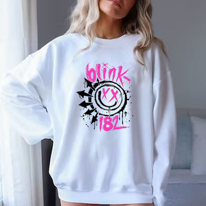 Retro Blink 182 Smile Face Trendy Retro Sweatshirt Gift For Fan
